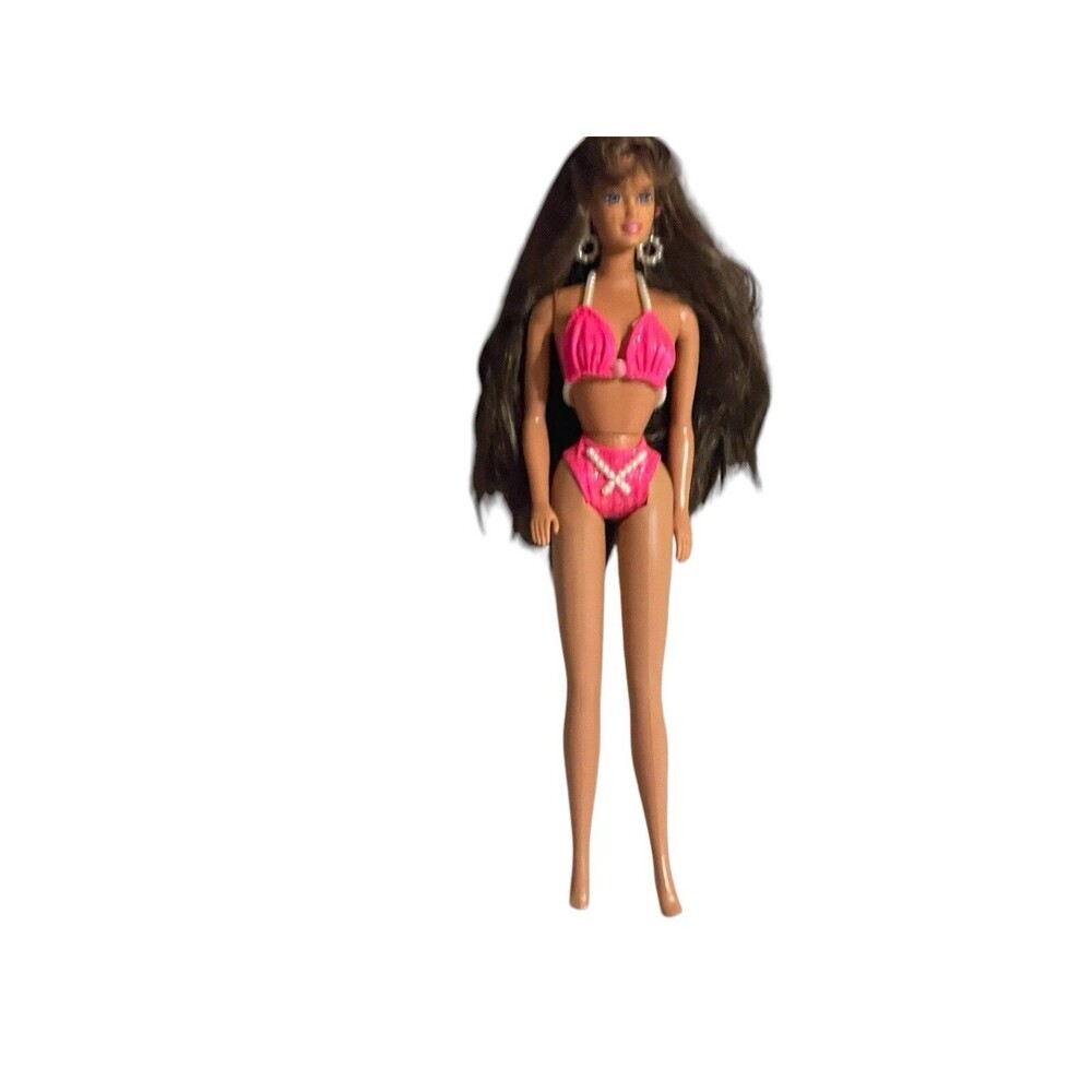 Vintage 1990 Pearl Beach Teresa with Bikini Swimsuit Barbie Doll 11”